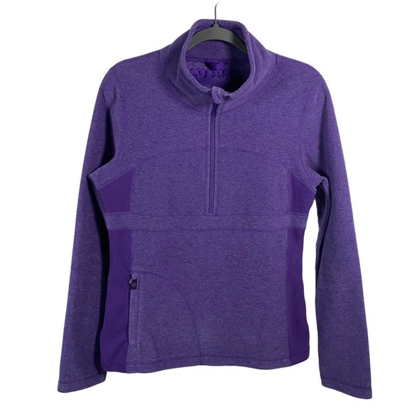 Prana Purple Drea 1/2 Zip fleece Jacket Sz M faded tag‎ - Picture 1 of 12